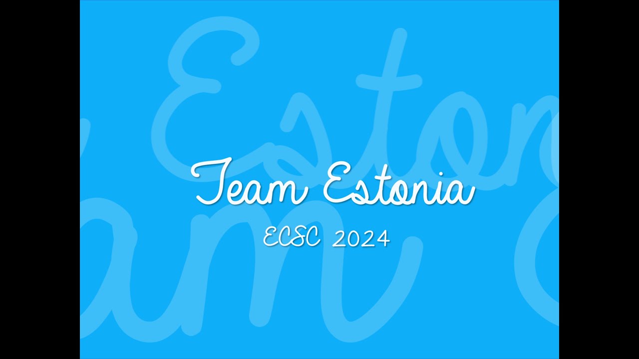 ECSC 2024 - Team Estonia