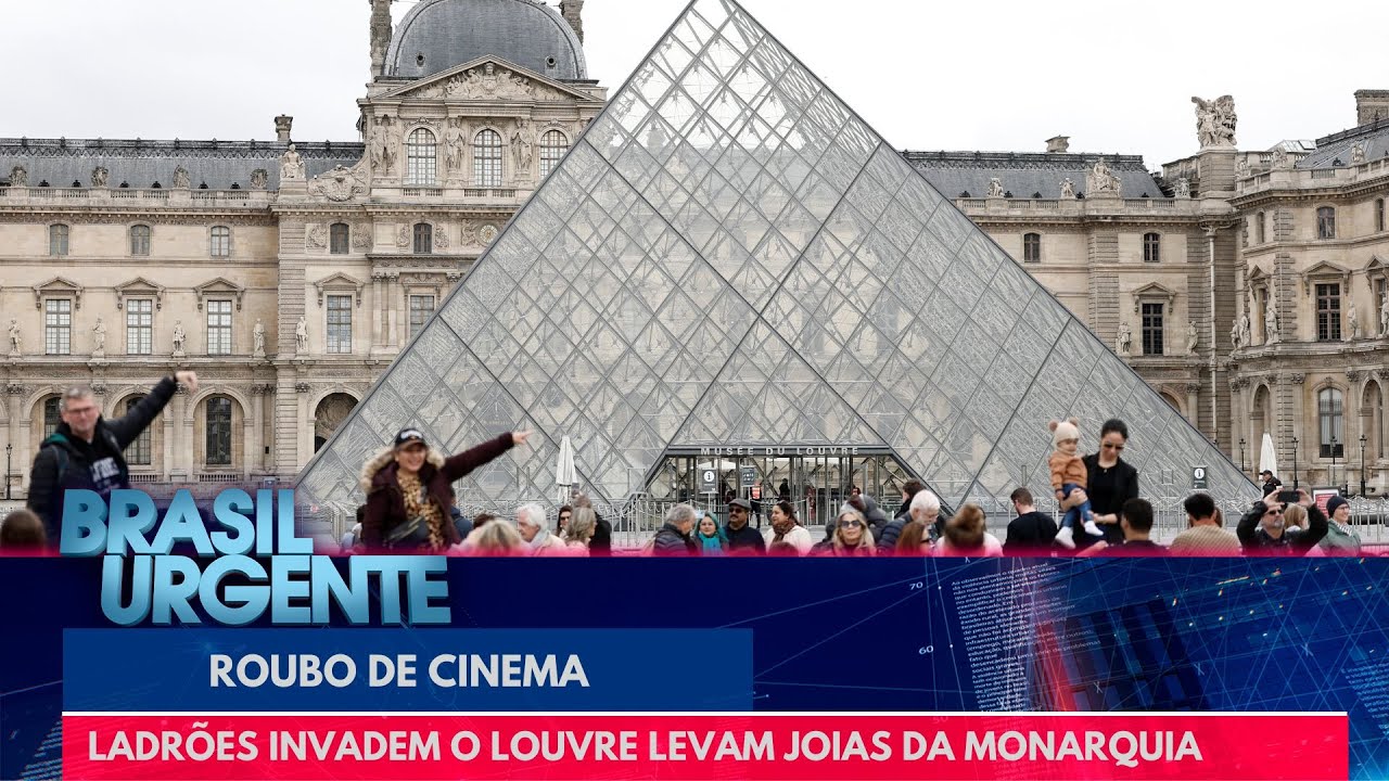 Roubo de cinema no Louvre: ladrões levam joias da monarquia | Brasil Urgente