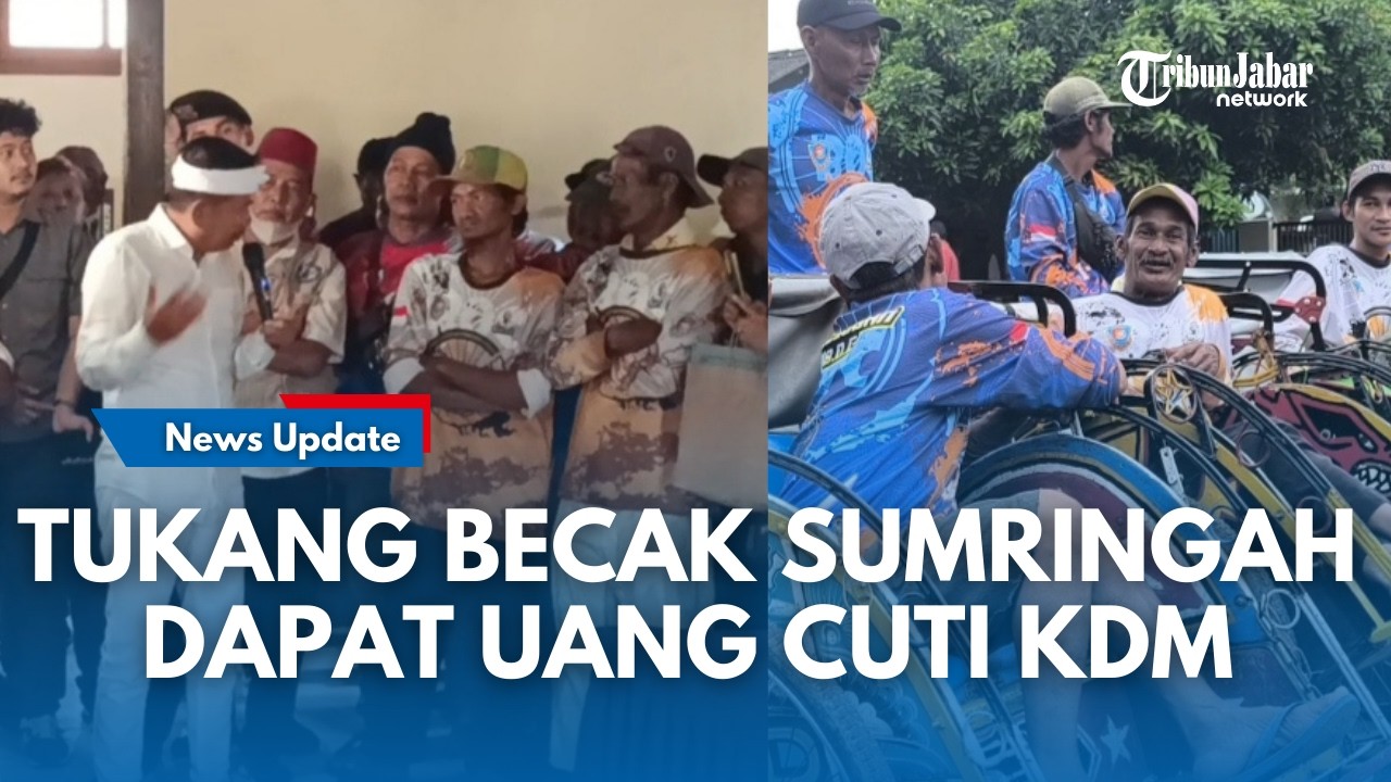 KANG DEDI MULYADi Bagi-bagi Uang Cuti 1,4 juta untuk Tukang Becak di Jelang Arus Mudik Lebaran