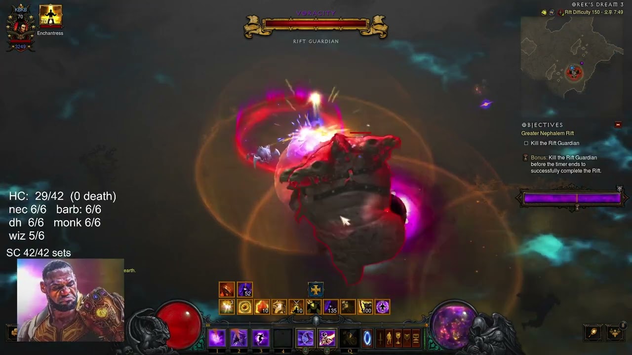 Hardcore) Diablo3 Season 30 Chantodo Vyr rank 1 world hardcore