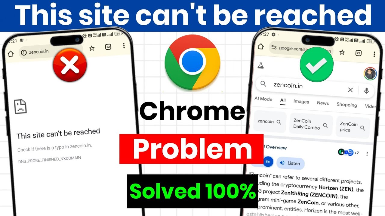 This site can't be reached problem in chrome| Chrome website not opening| This site can't be reached