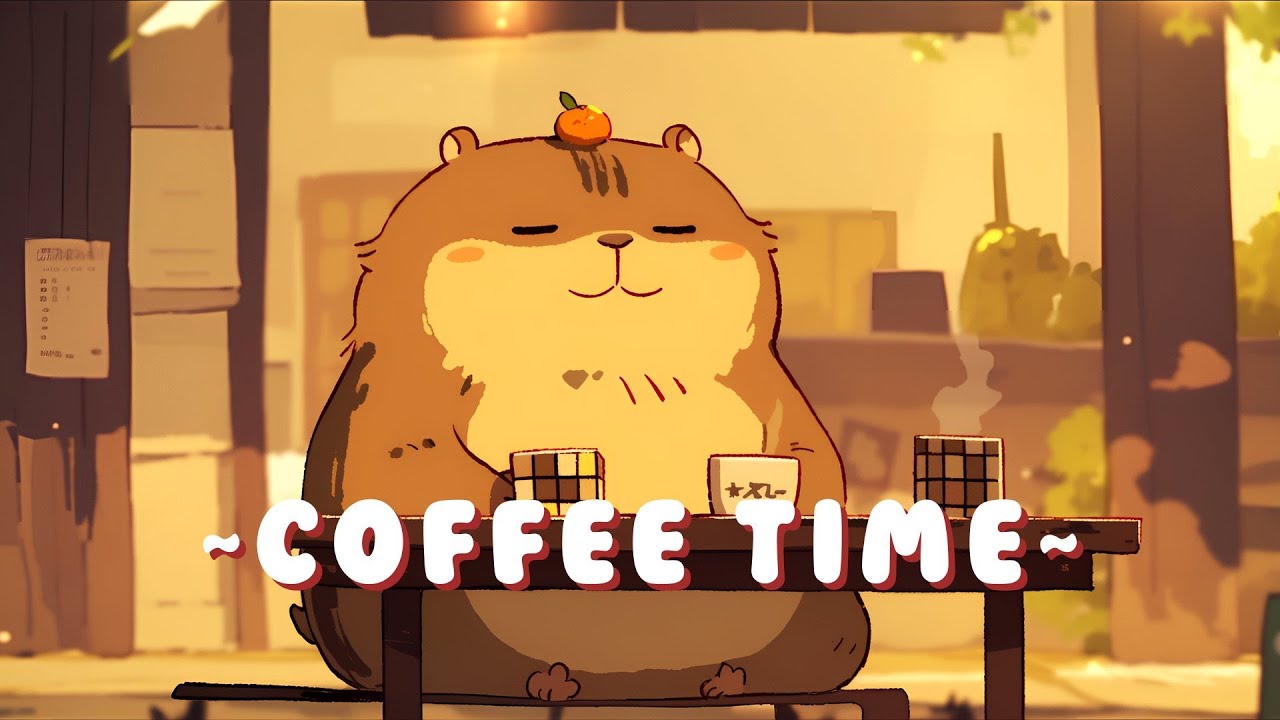 Capybara Lofi Music Station - Peaceful Music for Your Soul ~ Calm Energy ~ 🦫 🌿 ☕