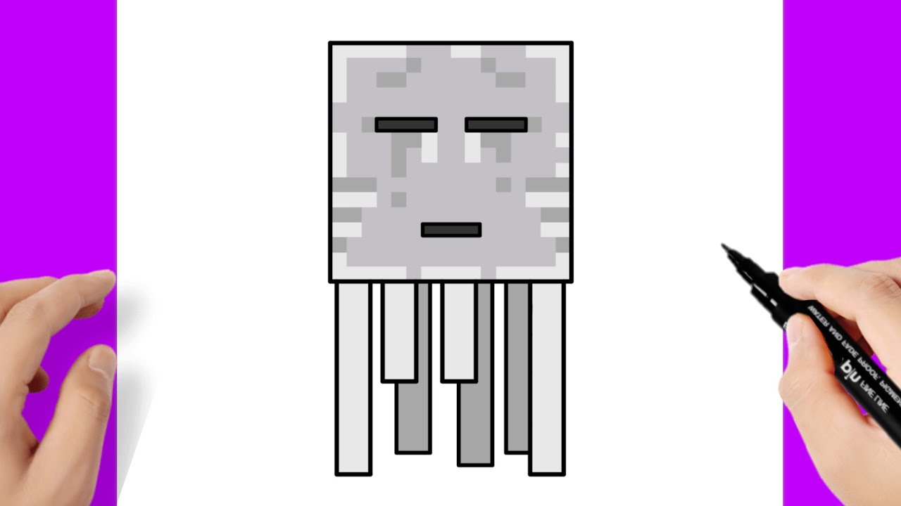 Comment dessiner Ghast de Minecraft