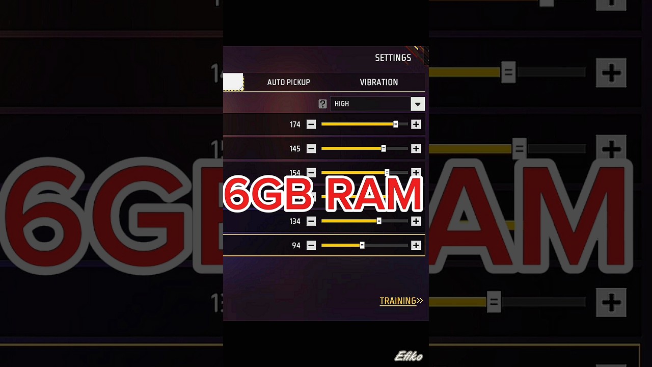 6gb ram best sensitivity in free fire | 6gb ram free fire setting | 6gb ram sensitivity in free fire