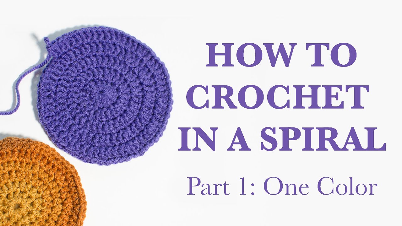 Tutorial: How to Crochet in a Spiral, Flat circle