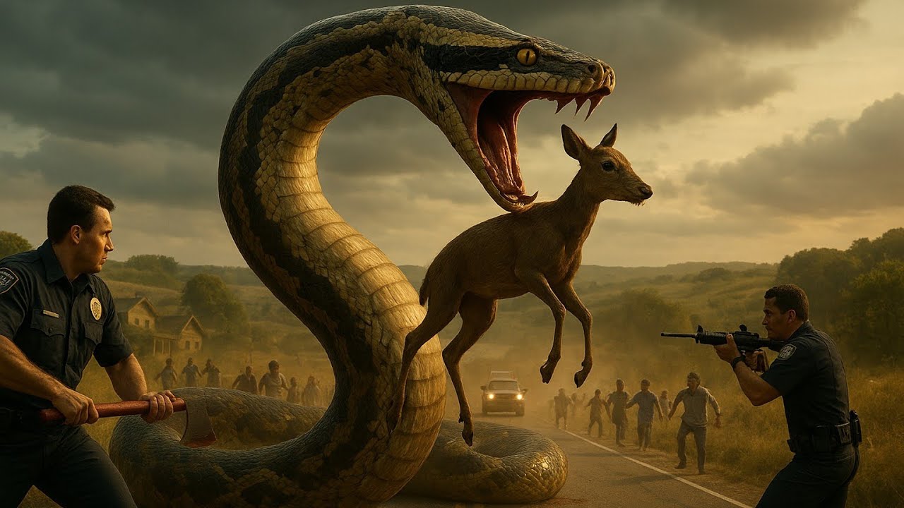 ✅The Giant 🐍Python Attack Tamil Cinematic Monster Scene | 4K Realistic Action Movie#ViralTamilShorts
