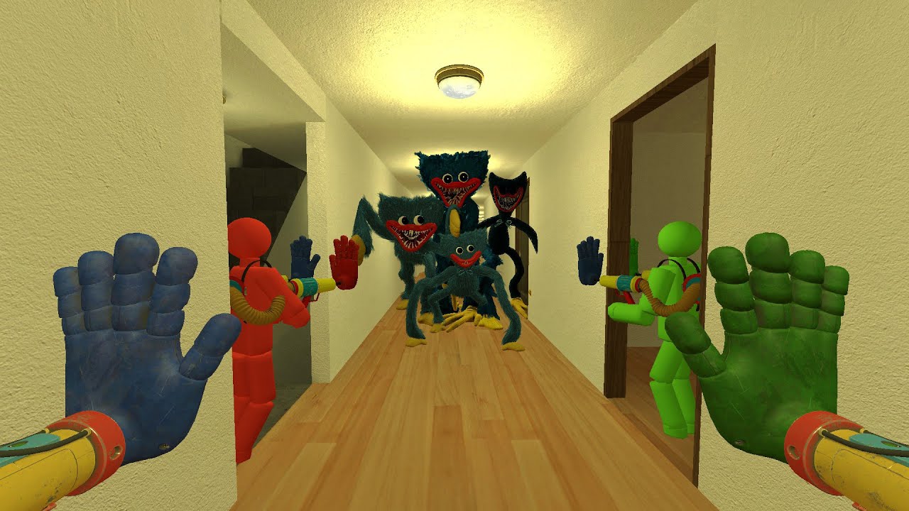 HUGGY WUGGY FAMILY! Huggy Wuggy Mini, Normal, NEW, NIGHTMARE Chase 100 Players in Liminal Hotel