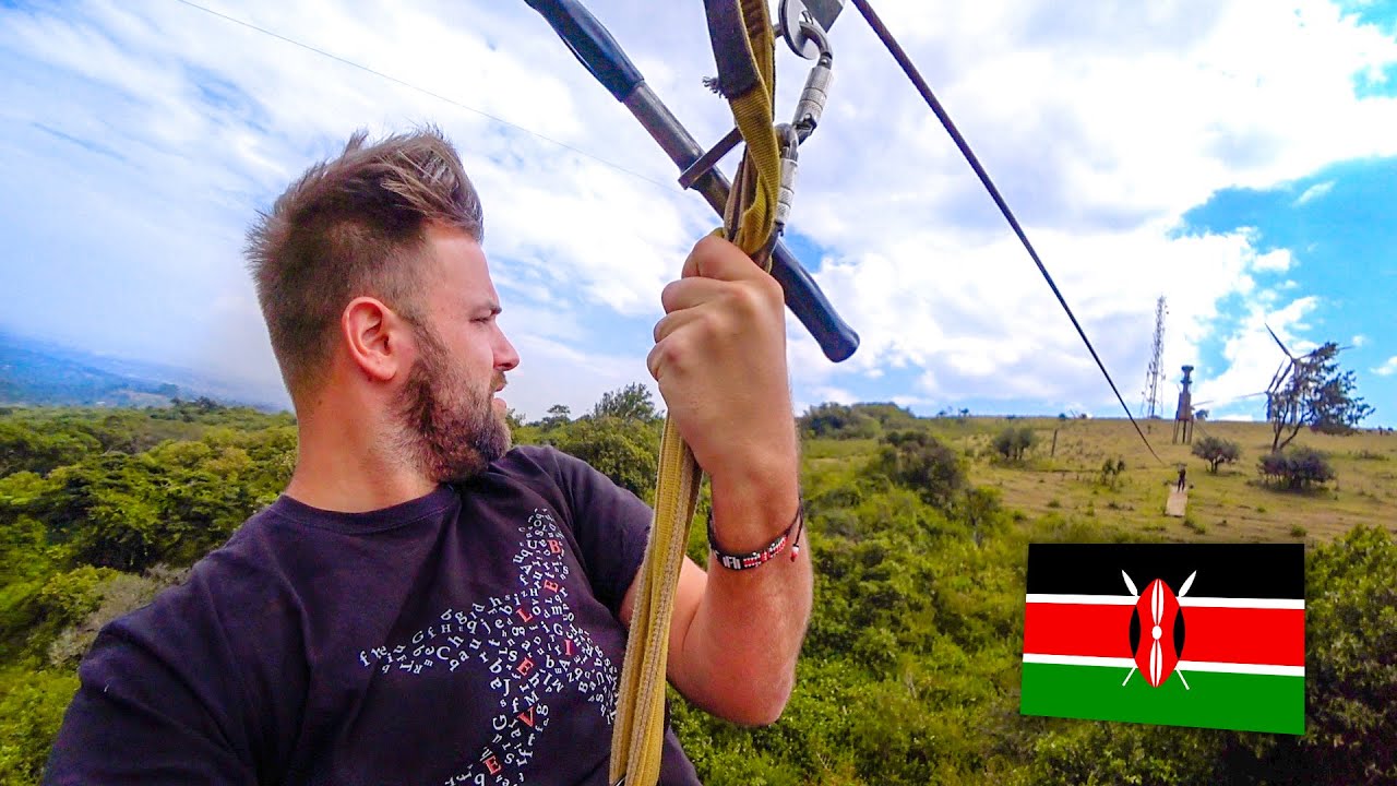 Flying Over Nairobi - The Most Thrilling Zip Line In Kenya! 🇰🇪