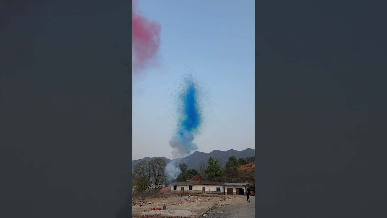19 shot blue smoke mine（Gender Reveal）