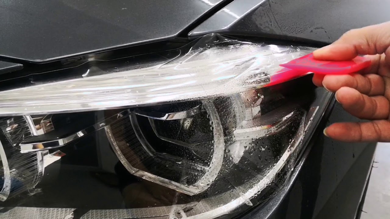 BMW 3 Series (F30) headlight protection film installation guide