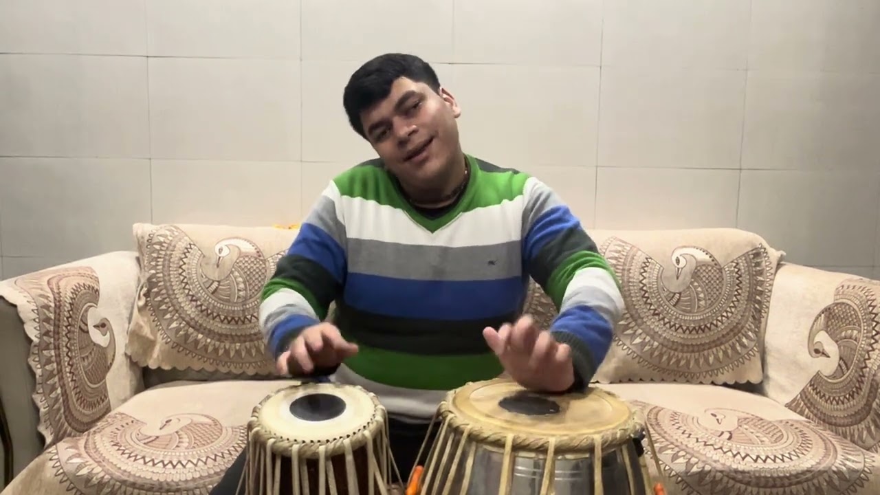 Hindi Duet Song Ishaaron Ishaaron men Dil lenewale Tabla Cover by Anurag Negi 