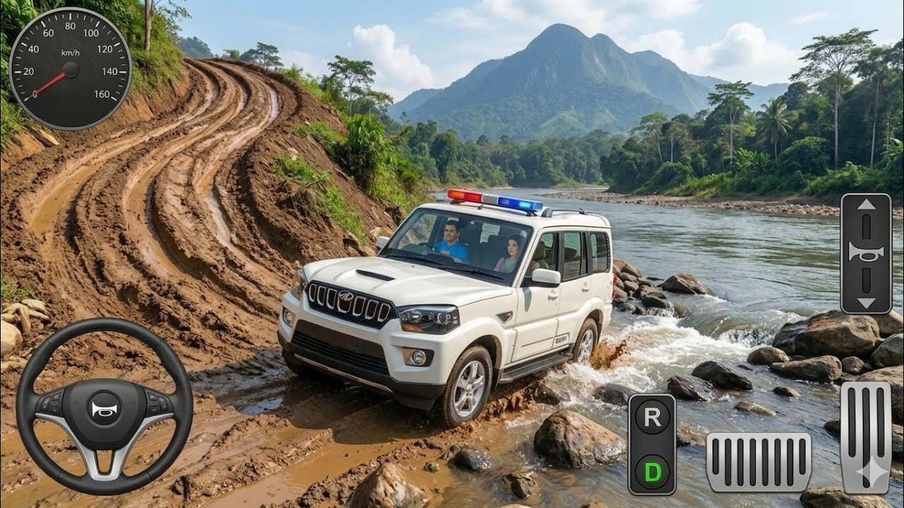 Mahindra Scorpio CAR 🚗 | Dengerous Mountain Hill Off-Road Drive 😱 | BUSSID Gameplay 