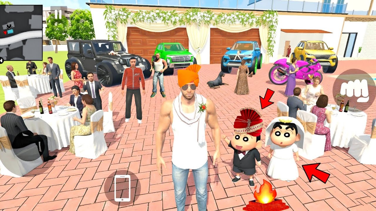 Shinchan Ki Sadhi Mai Franklin Aagaya 💥🤩 Indian Theft Auto Simulator Game 💥😱