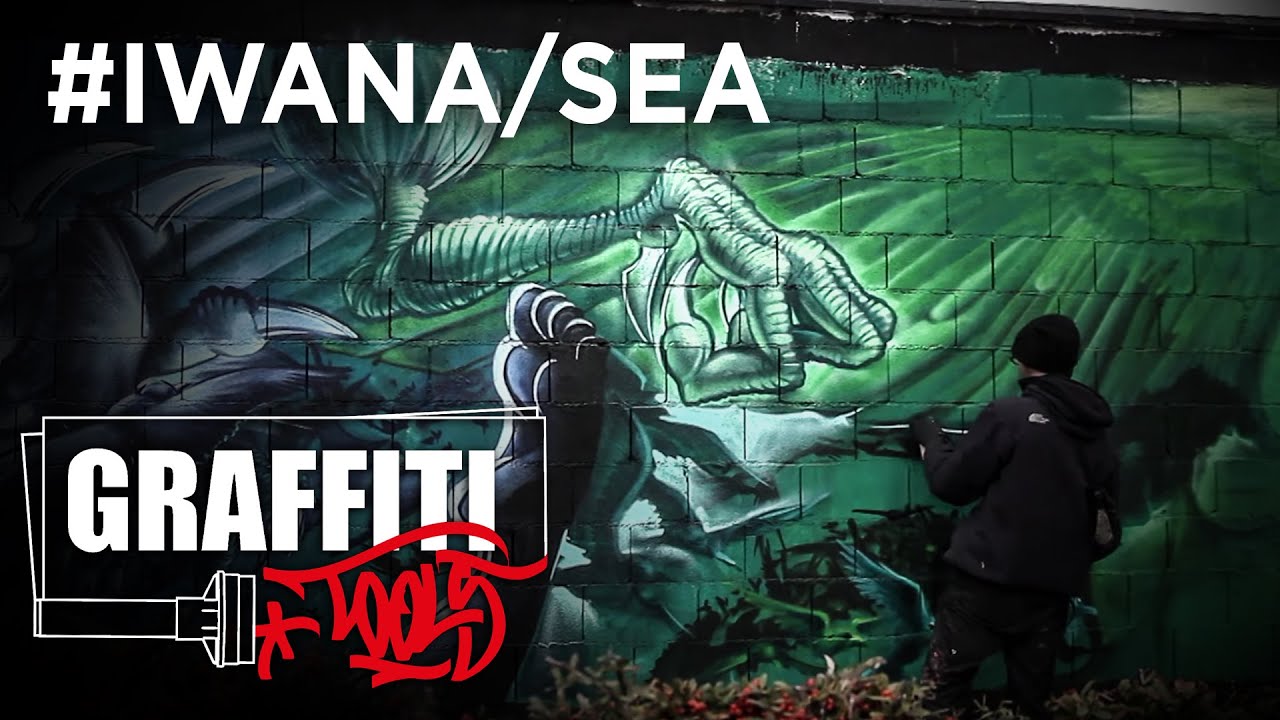 Mural de Graffiti con Molotow Premium 🎨 Sea162 ➕ Iwana