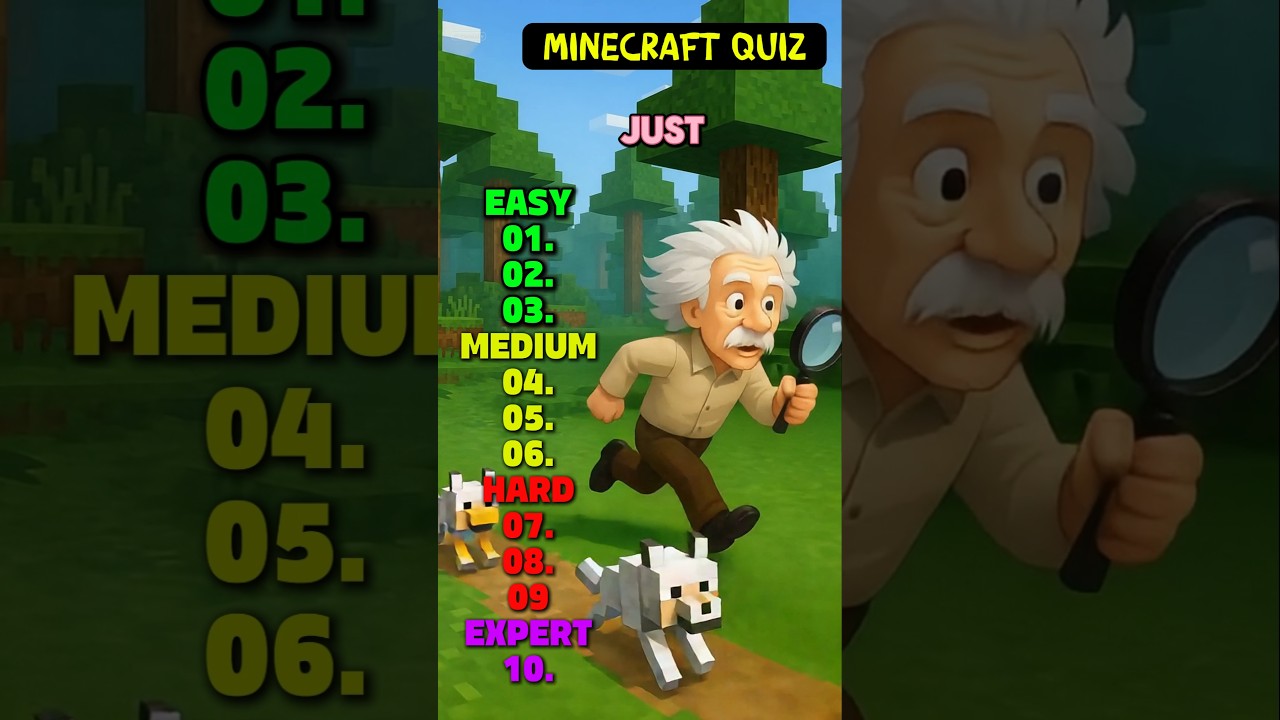Minecraft Mob Quiz👾 | Only True Players Can Pass! 