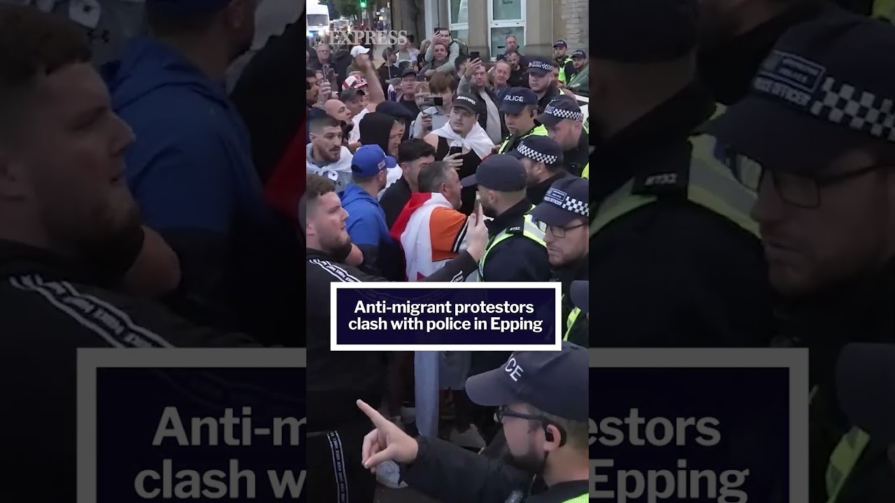 Anti-migrant protestors clash with police in violent protest 🚨