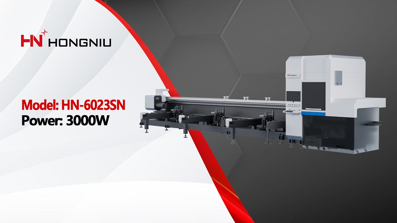 HN-6023SN Professional Two Chuck Laser Tube Cutting Machine