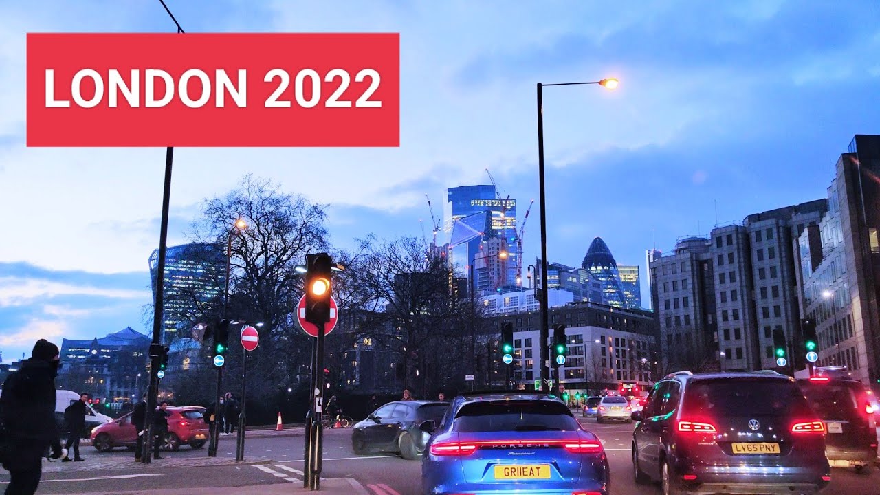 DRIVING DOWNTOWN LONDON 2022 4k HDR | Amazing places through center London - UK