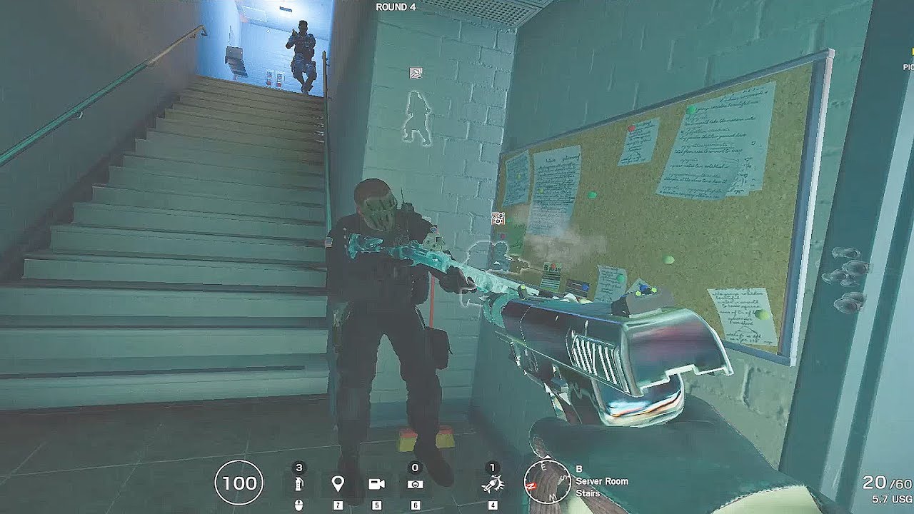 The Most Surrounded 1v4 *100% Headshot* - Rainbow Six Siege