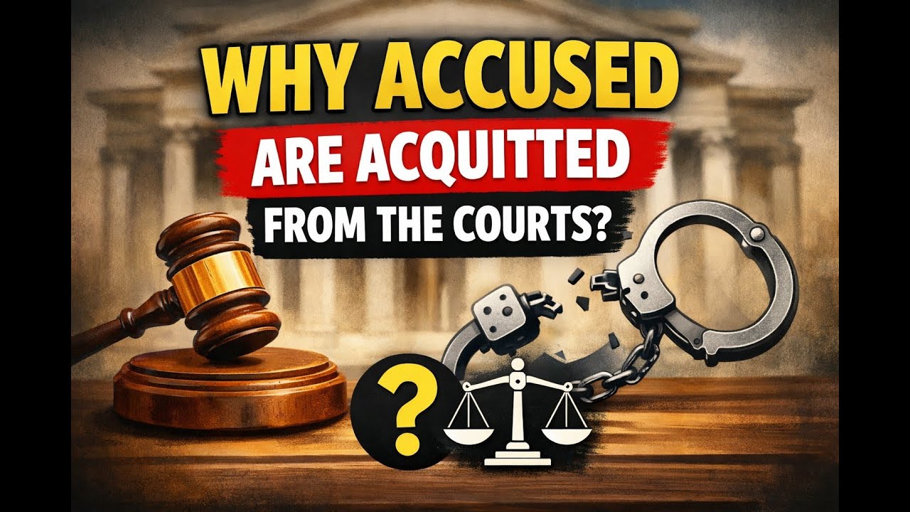 Why accused are acquitted from the Courts?