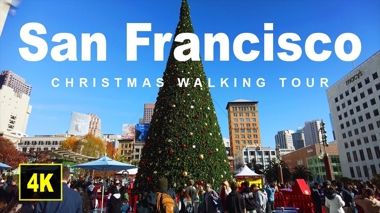 Christmas In San Francisco 2023 [4k Walking Tour] | Pure SF Vibes