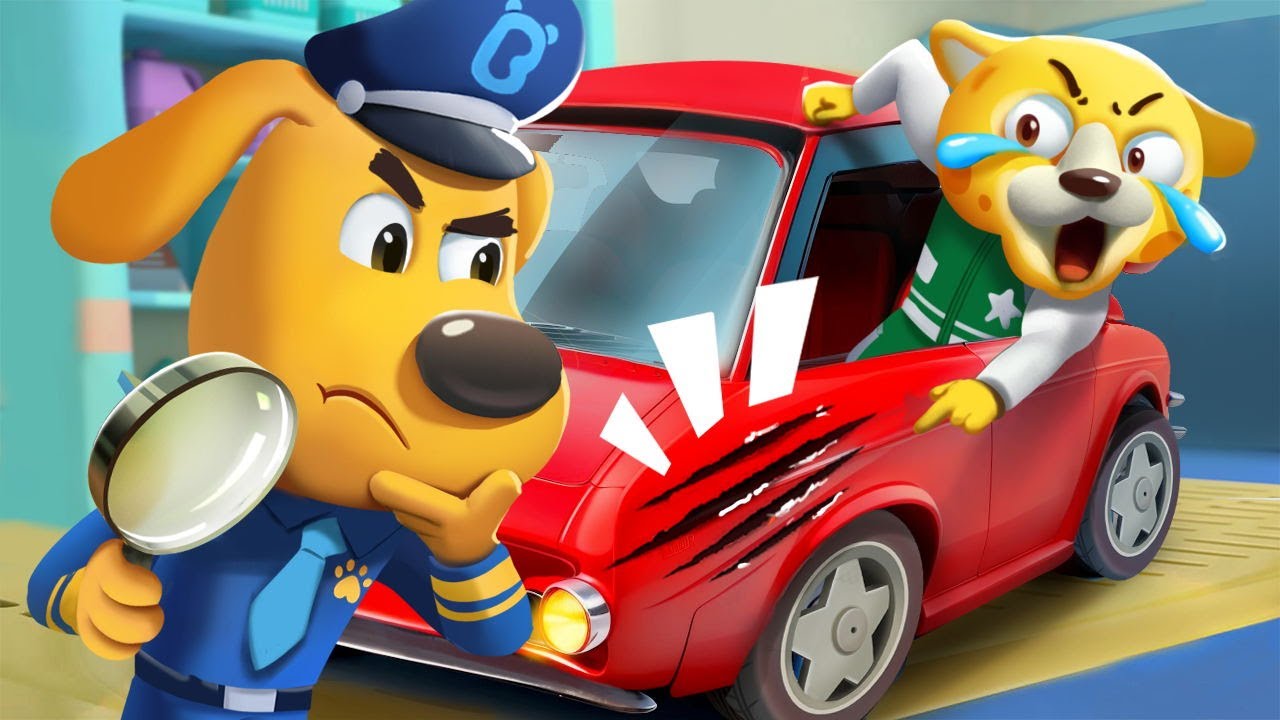 Someone Hit My Car | Safety Rules for Kids | Sheriff Labrador | BabyBus TV