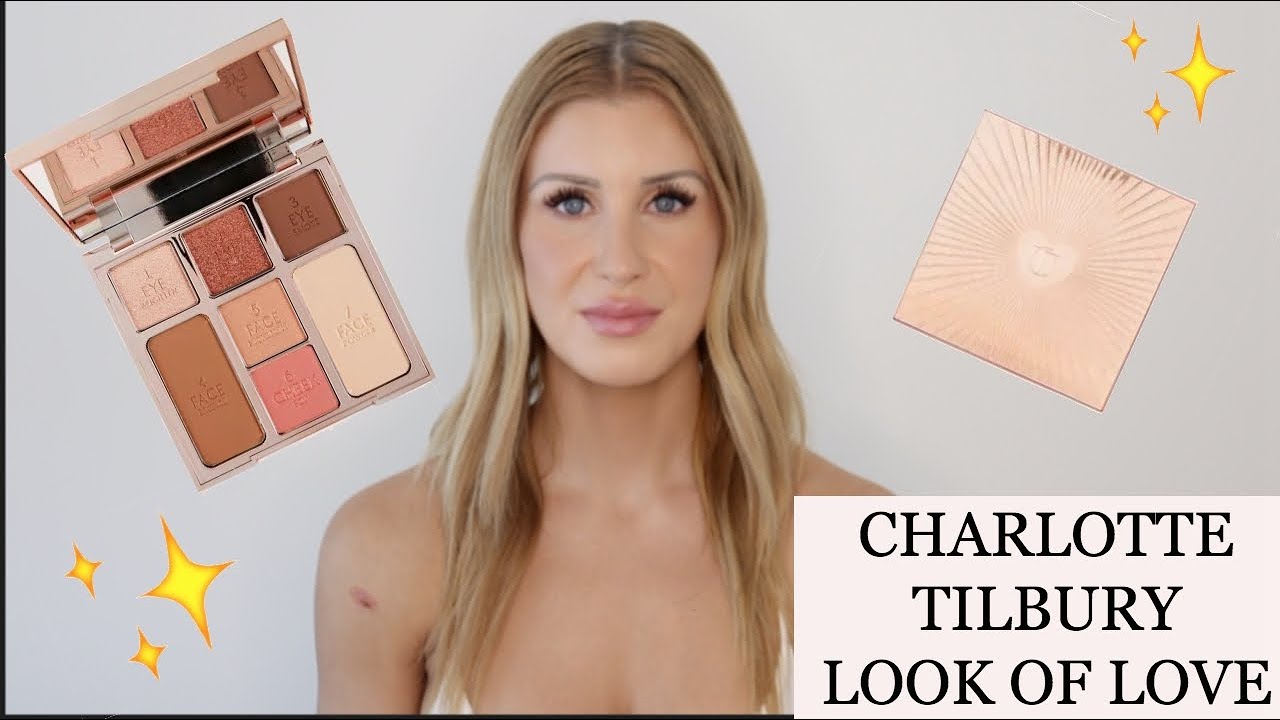 ✨ NEW CHARLOTTE TILBURY LOOK OF LOVE COLLECTION ✨ GLOWING BEAUTY PALETTE ✨FULL REVIEW & FULL FACE ✨