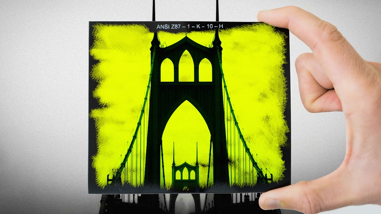 Cheap long exposure photography using welding glass