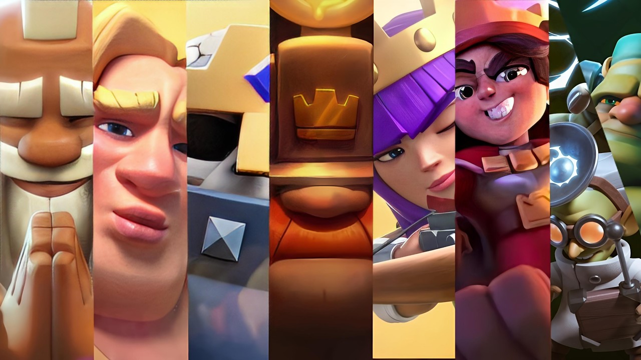 Clash Royale ALL CHAMPIONS TRAILERS