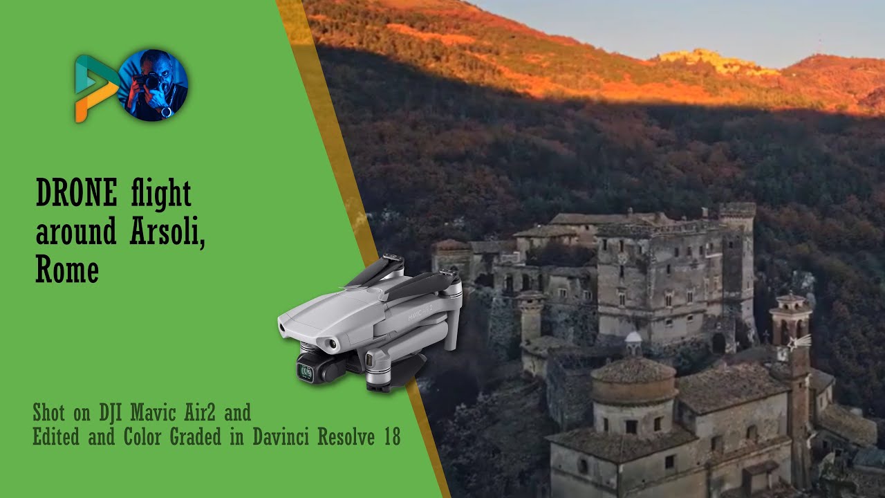 Drone flight around Arsoli #djimavicair2 #davinciresolve #italy #romeogamer