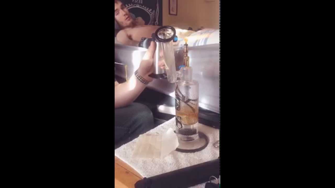 Cripple takes fat live resin dab!!