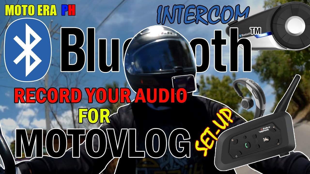 How to use Bluetooth intercom as your motovlogging microphone | SENA Alternative | motovlog setup |