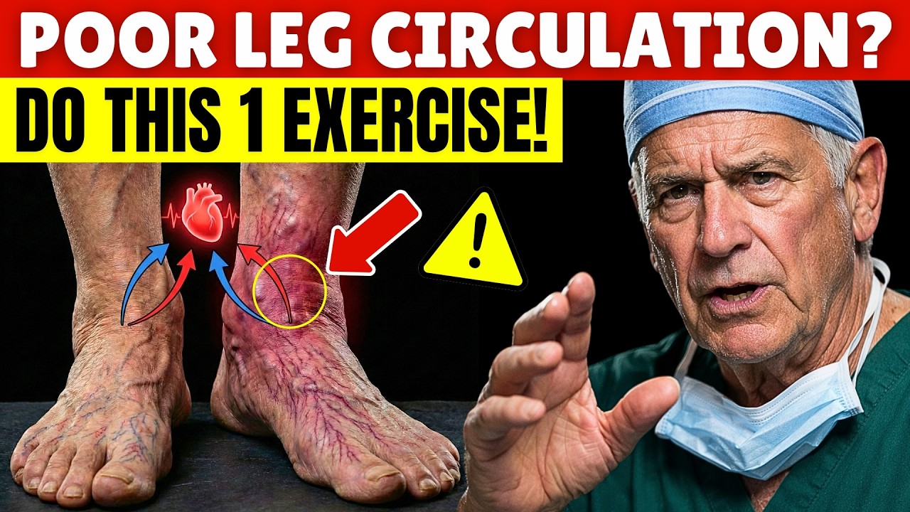 Surgeon REVEALS: Do THIS 1 Exercise for Poor Leg Circulation After 75! | Senior Health Tips