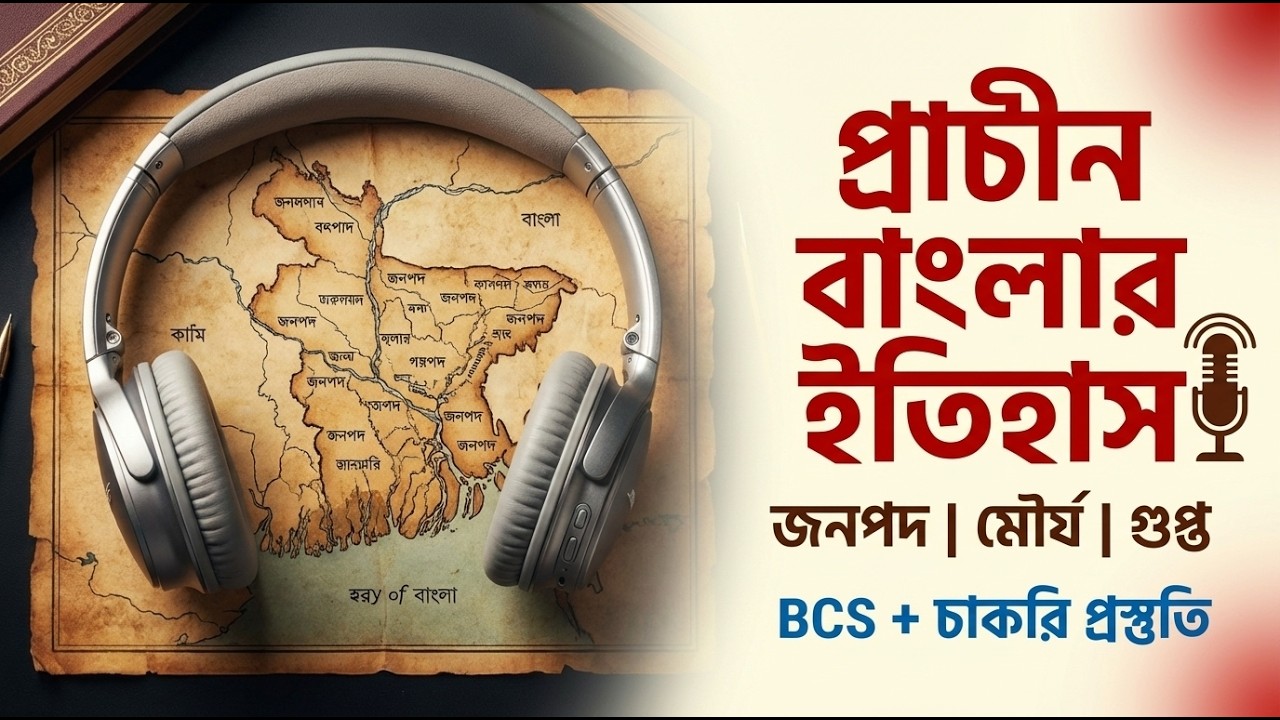 বাংলাদেশ বিষয়াবলি GK Part 2 | বাংলার প্রাচীন ইতিহাস: জনপদ, পরিব্রাজক, মৌর্য, গুপ্ত | Audiobook | BCS
