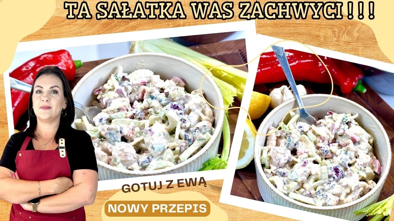 Ta sałatka znika w 5 minut ...Seler naciowy i kurczak w obłędnym połączeniu!