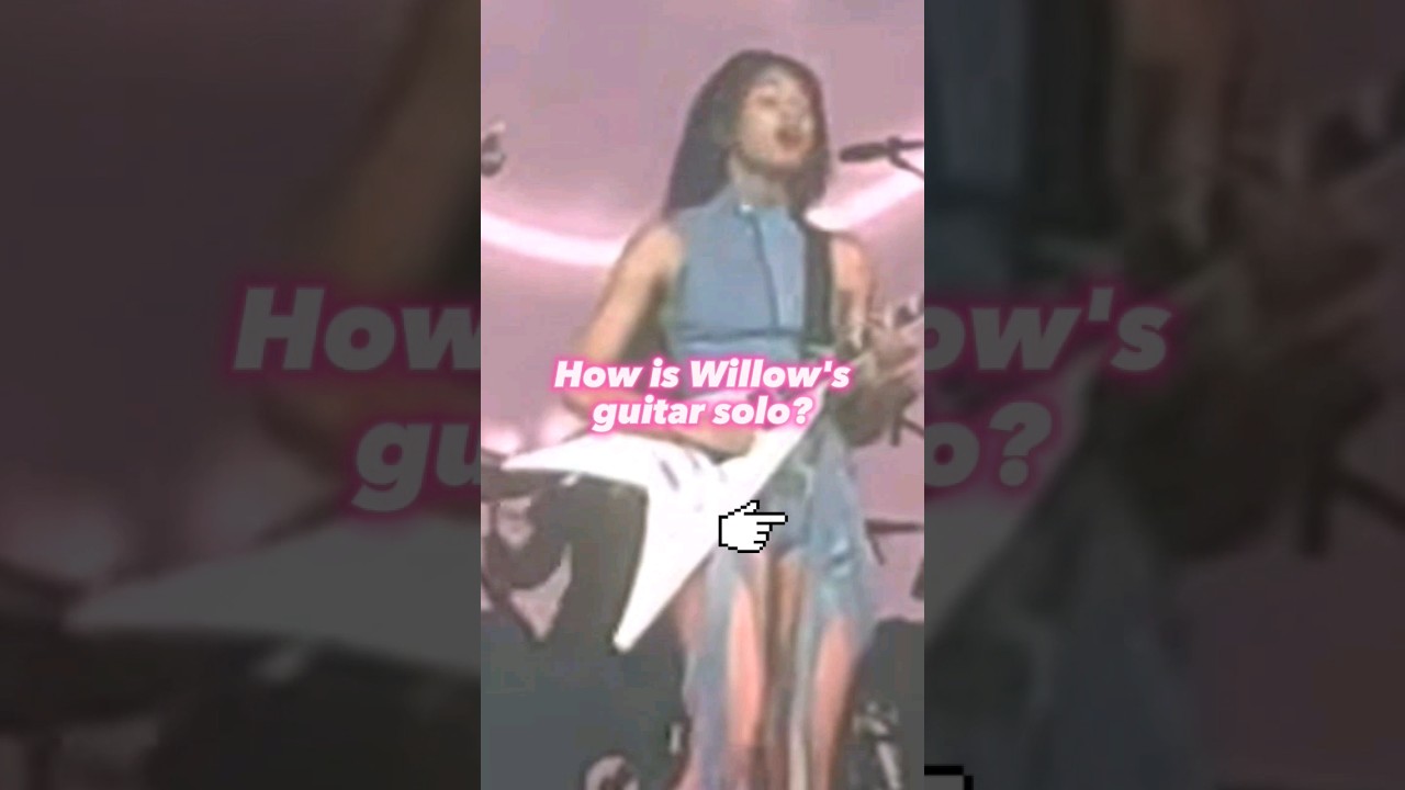 Willow's Guitar Solo At Coachella 2023😲 How'd she do?👆 #willow #live #coachella