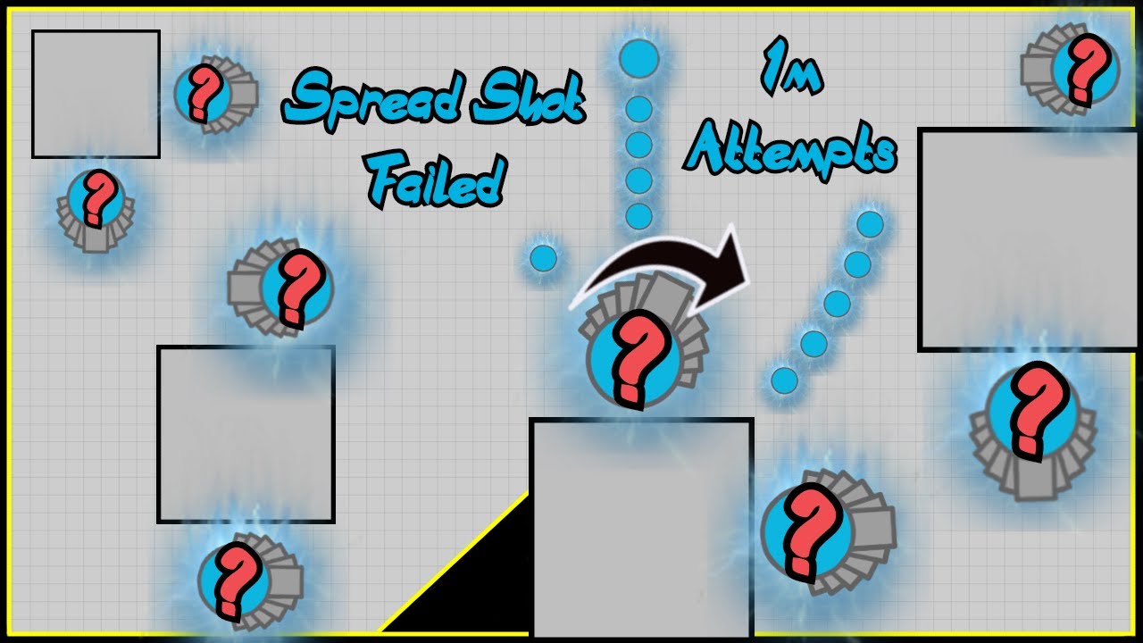 Diep.io - Stacking with Spread [Bonus] (Failed Spread Shot 1m Attempts in Maze) (OUTDATED!)