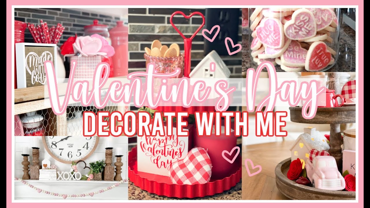 VALENTINES DAY DECORATE WITH ME 2021! | VALENTINES DAY DECOR IDEAS