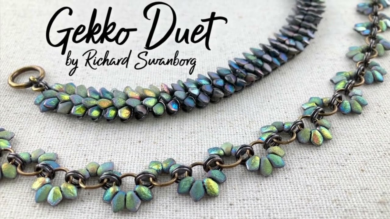 Gekko Duet Chain Maille Bracelet & Necklace Kits:  Colorway Choices