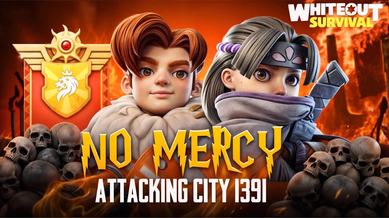 Whiteout Survival SvS BURNING 1391 FOR 1 HOUR ⚔️ 1385 vs 1391 🔥 NO MERCY 화이트아웃 서바이벌 서버전 구독자 이벤트