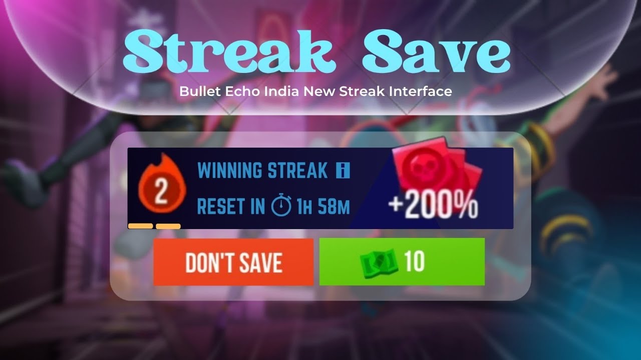 BIGGEST Bullet Echo Streak Saver Trick Ever! 😱 (Works in All Versions)