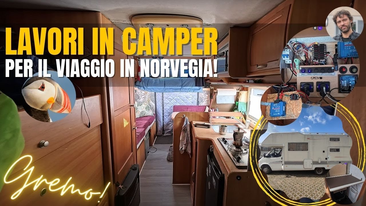 Norvegia in Camper  🚐 ! Lavori vari in camper per raggiungere Capo Nord.