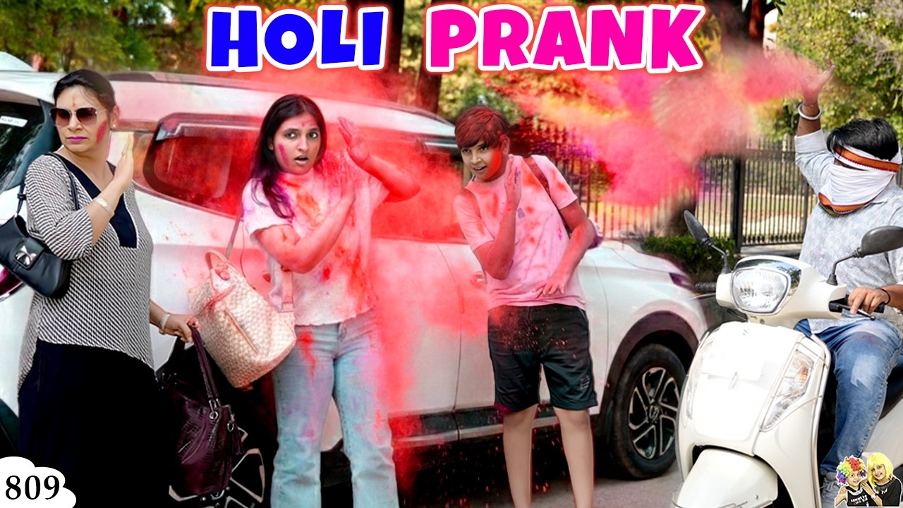 HOLI PRANK | Ep 809 | Comedy Family Vlog | Holi Celebration with Family | Aayu and Pihu Show