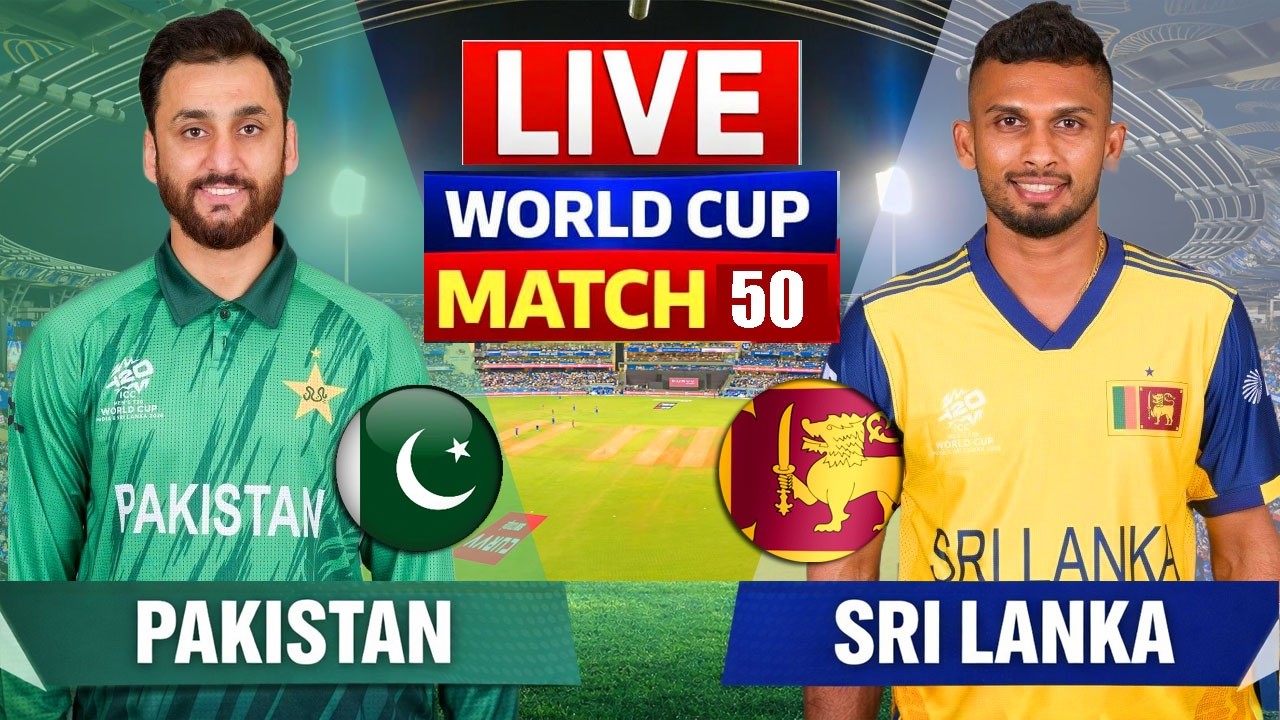 🛑PAKISTAN VS SRI LANKA MATCH 50 LIVE | PAK VS SL ICC T20 WORLD CUP MATCH COMMENTARY | SL BAT