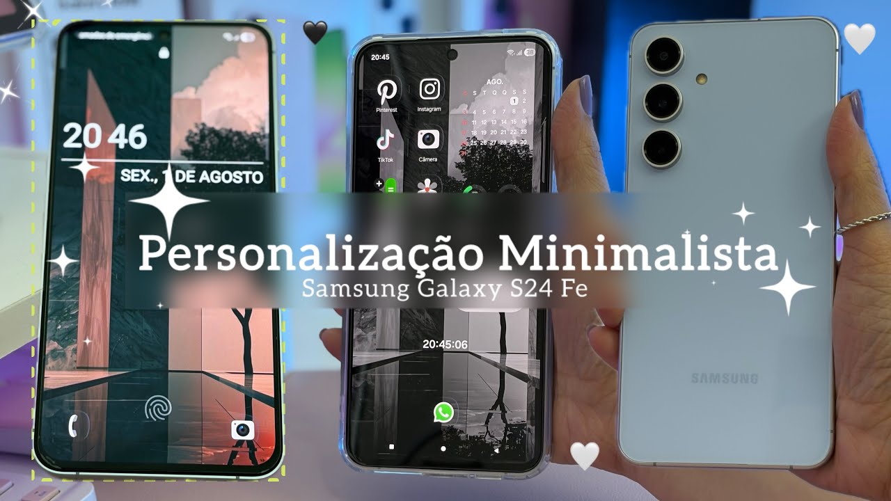 Personalização Minimalista com GoodLock e seus Módulos | Samsung Galaxy S24 Fe 🖤🤍 #samsung #galaxy 
