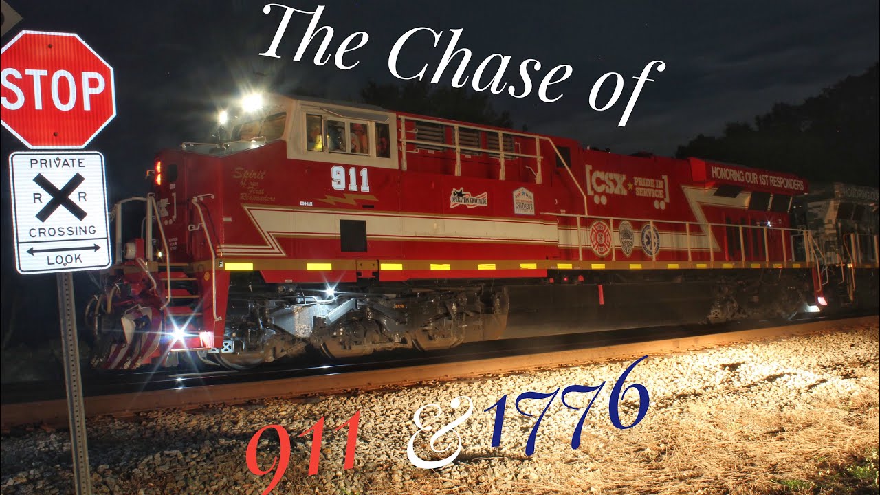 Chasing CSX 911 and 1776! Plenty of RS5T Action!