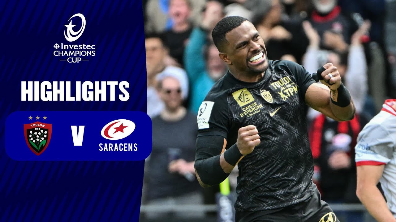 Instant Highlights - RC Toulon v Saracens Round of 16 | Investec Champions Cup 2024/25