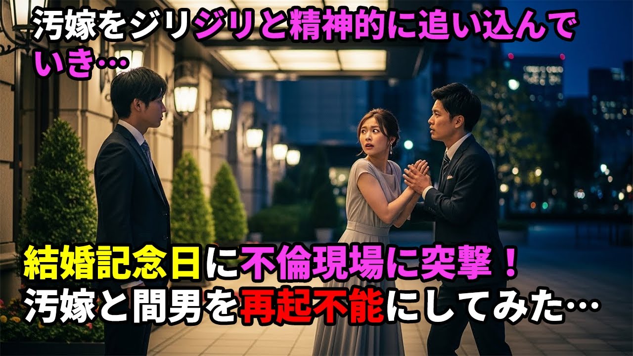 汚嫁を精神的に追い詰め続け…結婚記念日に不倫現場へ→俺が下した“決断”の結果…