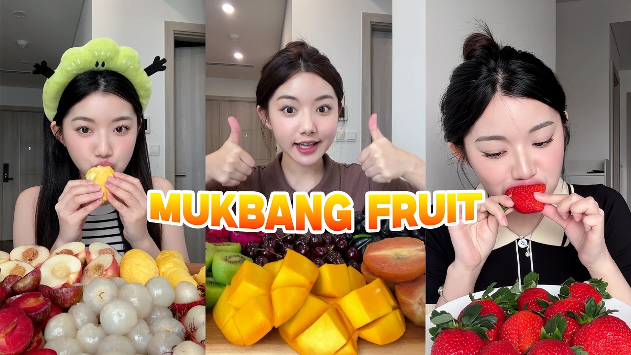 Quynh Truong Eating Fresh Fruits 🍍🍉 | Fruit Mukbang ASMR