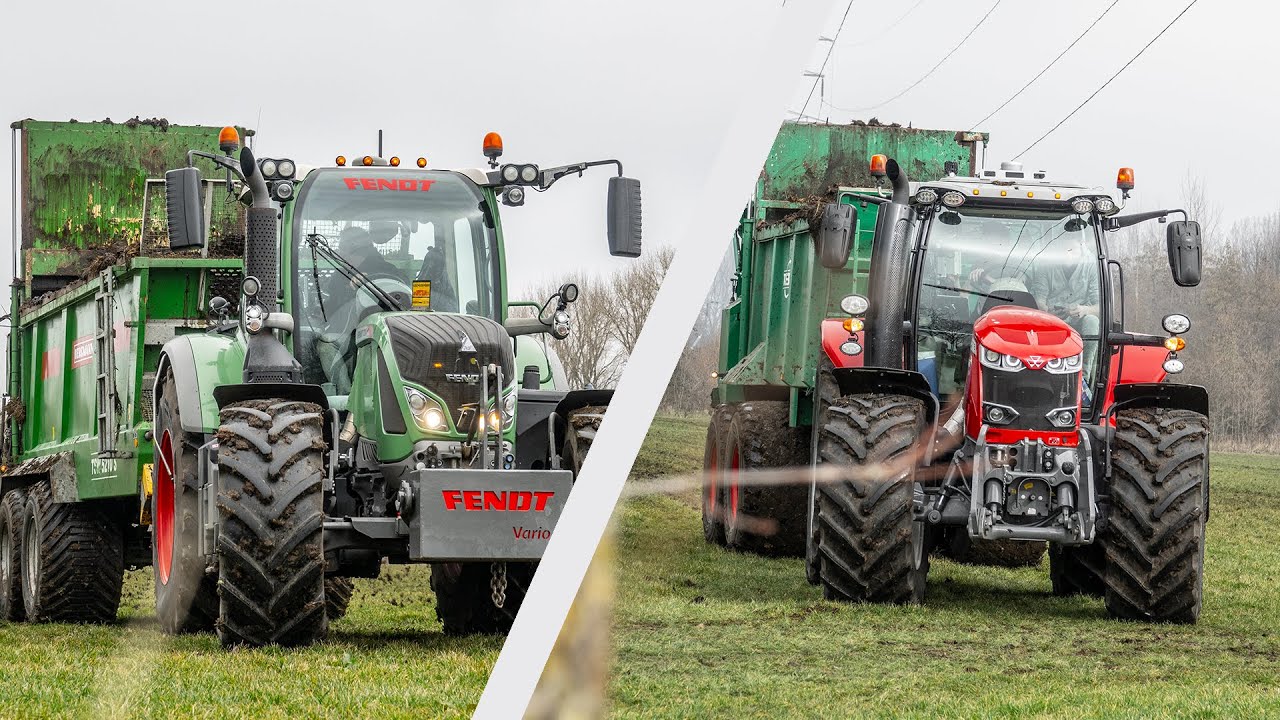 2021 | Massey Ferguson 7718S + Fendt 724 Vario | Spreading Manure | Waaijenberg & Geresteijn